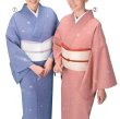 画像1: 【女単衣仕立】着物　楓とび小紋　藤色・桜色【受注生産品】KI-1071 KI-1072 (1)